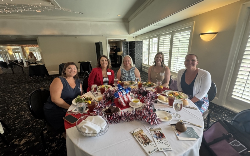 July Networking Table