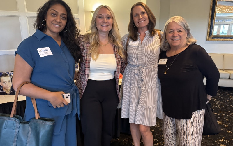 Guest Jaimie Sheth with members Ashlynn Johnson, Cara Steinkuhl and Carol Havens