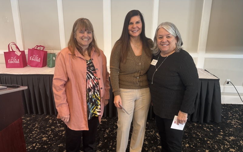 Award for Perfect Attendance: Michelle Smith, Tammy Schuler and Carol Havens