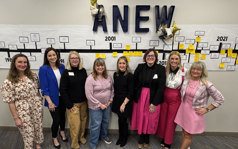 Past & Current Presidents: Claire Bosman, Jill Rawley, Kerrie Weinzapfel, Michelle Smith, Aimee Stachura, Lindsay Charles, MaNissa Coon and Angie Hargett