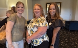 Guest Lori Cool, member Lisa Rush and Guest Noelle Scott
