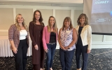 Speaker Amy Vetter with Ashlynn Johnson, Lisa Frank, Michelle Smith and Lauren Jones