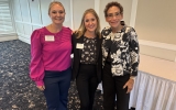 Members Ashlynn Johnson and Aimee Stachura and Speaker Lisa Sief 
