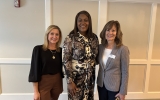 Aimee Stachura, Evansville Mayor Stephanie Terry, Lauren Jones